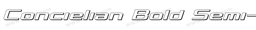 Concielian Bold Semi字体转换